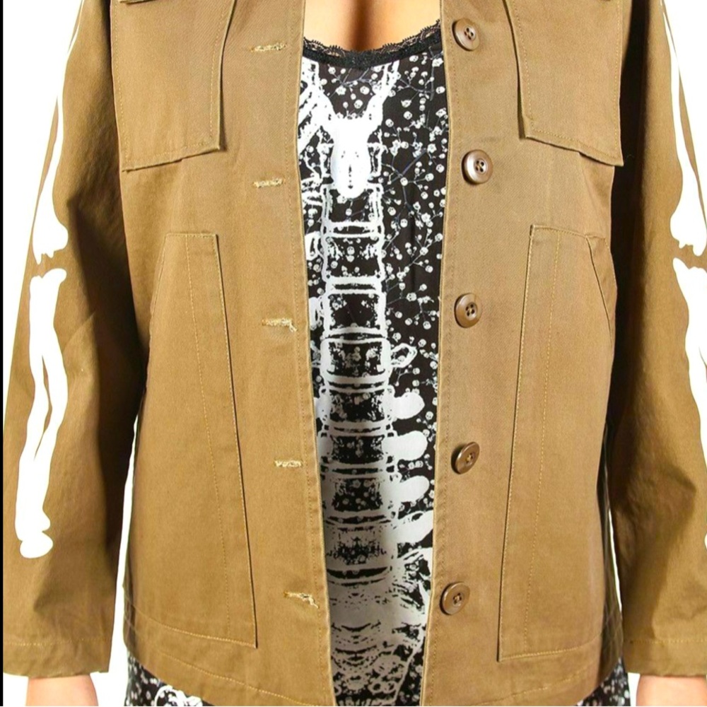 Iron Fist Bone In Military Jacket Women Color Olive Size XL - Picture 6 of 8
